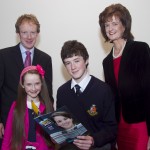 Pictured: Gary, Charlotte, Ciaran and Niamh Byrne from Abbey Vocational School, with (back) Amanda Fiel, teacher and Ronan Doherty, Deputy Principal. Picture Colm Mahady : Fennells - Copyright 2014 Fennell Photography